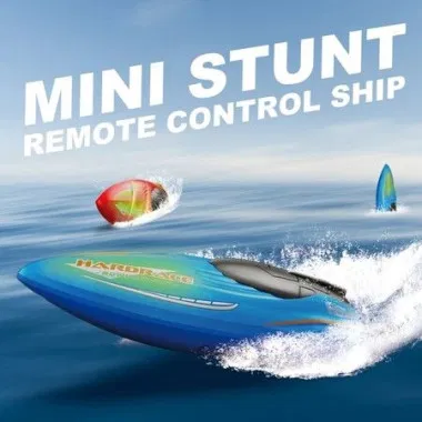 2.4GHz Fast RC Boats Mini RC Boats Water Toys For Pools And Lakes Color: Blue.