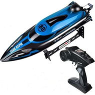 Detailed information about the product 2.4Ghz High Speed RC Boat (25 KM/H) - Remote Control Boat for Lakes, Pools, and Outdoor Adventures (Blue)