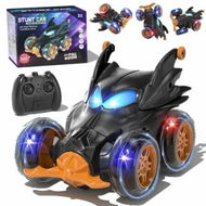 Detailed information about the product 2.4GHz Remote Control Car 4WD RC Stunt Car 360 Degree Rotating Flipper Drift with Headlights Rechargeable for 3+ Year Old Boys Toy