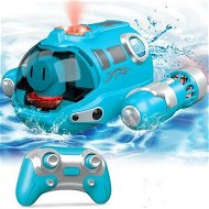 Detailed information about the product 2.4GHz Remote Control Spray Gasboat Toys for Pools and Lakes with Light Double Propellers Rechargeable Swimming Pool Toy for Kids (Blue)