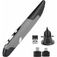 Detailed information about the product 2.4GHz USB Wireless Optical Stylus for Computer Parts for PC Wireless Mouse 2.4G Type of Customised Innovative Vertical Stylus (Grey)