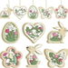 24p 2D Flat Wooden Easter Hanging Decorations Set Rabbit Easter Ornaments Spring Party Wreath Home Decor. Available at Crazy Sales for $14.99