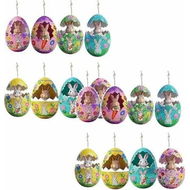 Detailed information about the product 24pcs Vantage Easter Wooden Ornaments, Colorful Hanging Eggs Ornaments, Mini Signs Hanging Spring Decoration for Home, DIY Craft, Holiday Party Decor