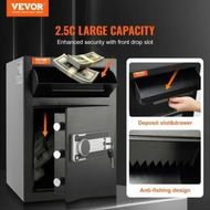 Detailed information about the product 2.5 Cub Depository Safe Deposit Safe with Drop Slot Electronic Code Lock and 2 Emergency Keys 20.27''x13.97''x13.97'' Business Drop Slot Safe for Cash Mail