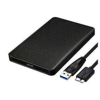 2.5-inch SATA To USB 3.0 Tool-free External Hard Drive Enclosure (Black)