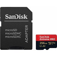 Detailed information about the product 256GB Extreme PRO microSD UHS-I Card with Adapter C10, U3, V30, A2, 200MB/s Read 140MB/s Write