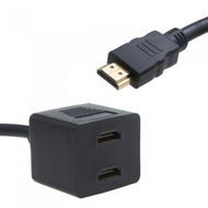 Detailed information about the product 25CM HDMI Male To 2 HDMI Female Y Splitter Adapter Cable For Plasma Digital TV LCD