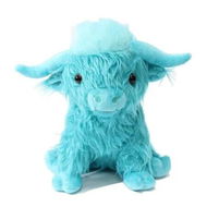 Detailed information about the product 25cm Highland Cow Plush Toy Animal Doll Soft Stuffed Girls Boys Gift Toy Color Blue