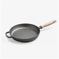 Detailed information about the product 25cm Round Cast Iron Frying Pan Skillet Steak Sizzle Platter with Helper Handle