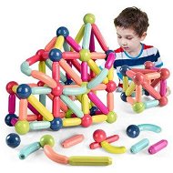 Detailed information about the product 25PCS Magnetic Balls and Rods Set, Magnetic Building Set, Magnetic Balls and Sticks - Featuring Safe,Montessori Toys Stacking Toys for Kids 3+