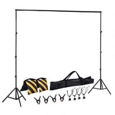 2.5X3M Photography Backdrop Stand Kit Studio Screen Photo Background Support Bag