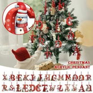 Detailed information about the product 26 Letters Christmas Tree 2D Acrylic Decoration Pendant, DIY Hanging Christmas Ornaments for Christmas Tree Hanging Decorations