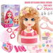 26 PCS Dolls Makeup Head Playset Toy Set Beauty Mannequin Head Easy to Maintain Pretend Play Kids Toys Hair Styling Doll Glam Lab for Little Artists. Available at Crazy Sales for $29.99