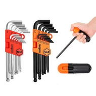 Detailed information about the product 26Pc Allen Wrench Set Ball End Long Arm Hex Key Metric & Imperial With Holders