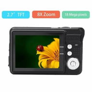 Detailed information about the product 2.7 Inch Compact Mini Digital Camera with 8X Zoom, 18MP HD Capabilities, and Easy Portability-Black (Perfect for Teens and Students)