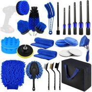 Detailed information about the product 27 Pcs Car Detailing Kit Car Interior Detailing Kit Brush Set Auto Interior Car Detailing Kit Car Cleaning Kit for Wheel-Drill Not Included