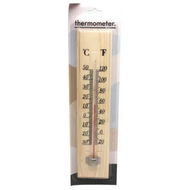 Detailed information about the product 27cm Wooden Thermometer Indoor Outdoor Glass Wall Hanging Room Sensor Jumbo