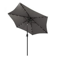 Detailed information about the product 2.7M LED Outdoor Umbrella Base Stand Grey