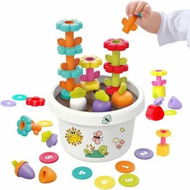 Detailed information about the product 27Piece Montessori Flower Educational Toys Set Kids Gifts Counting Sorting STEM Building Stacking Activities Flower Garden Educational