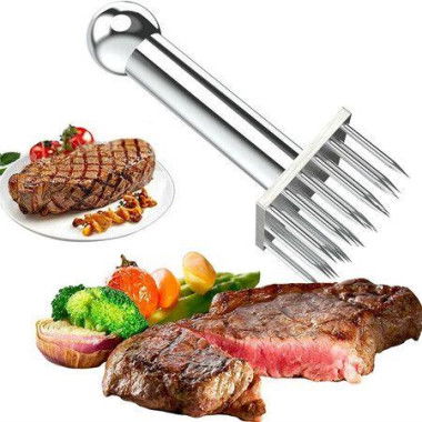 28 Blades Stainless Steel Meat Tenderizer Needle For Kitchen Cooking Tenderizing Beef BBQ Marinade Steak And Poultry