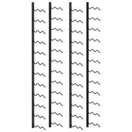 Detailed information about the product 289558 Wall-mounted Wine Racks for 48 Bottles 2 pcs Black Iron