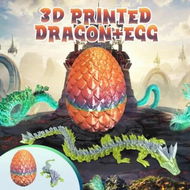 Detailed information about the product 29cm 3D Printed Dragon Egg Laser Printing Crystal Articulated Fidget Toy Home Office Desk Decor Easter Christmas Birthday Gift Multicolour Childrens