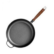 Detailed information about the product 29cm Round Cast Iron Frying Pan Skillet Steak Sizzle Platter With Helper Handle