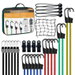 29Pcs Heavy Duty Bungee Cords With Hooks,Motorcycle Cargo Net For Utv, Truck & Bike,Elastic Tie Down Straps Assortment For Camping,Roof Rack. Available at Crazy Sales for $24.99