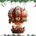 2D Acrylic Ornament Santa Hot Air Balloon Flat Acrylic Pendant, Easy Hanging for Garden Yard Living Room (1 Pack). Available at Crazy Sales for $14.95