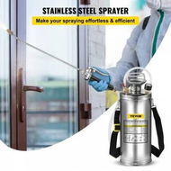 Detailed information about the product 2Gal Stainless Steel Sprayer, Set with 20' Wand& Handle& 3FT Reinforced Hose, Hand Pump Sprayer with Pressure Gauge&Safety Valve, Adjustable Nozzle Suitable for Gardening and Sanitizing