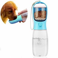 Detailed information about the product 2in1 Dog Water Bottle Food Container Leak Proof Portable Travel Puppy Cat Walking Camping Color Blue