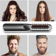 Detailed information about the product 2in1 Hair Beard Straightening Comb Cordless USB Powered For Men And Women