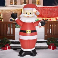 Detailed information about the product 2m Inflatable Santa Claus LED Christmas Decoration Outdoor Lawn Props For Patio