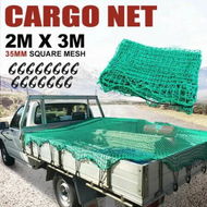 Detailed information about the product 2M x 3M Cargo Net Ute Trailer Truck 35mm Mesh Bungee Cordw With 15pc Hook