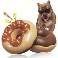 Detailed information about the product 2p Donut Puppy Chew Toys: Small and Medium Breed Dog Seeker Toys for Small and Medium Breed Aggressive Chewer Dog Food Pet Toy Cute Puppy Play Teeth Toy