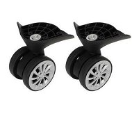 Detailed information about the product 2p PP Silent Luggage Wheels, Heavy Duty Suitcase Wheels Replacement, Durable Suitcase Casters for Furniture, One Pair