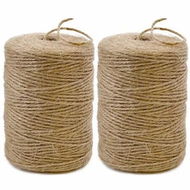 Detailed information about the product 2Pack 2mm Natural Jute Twine String 600M Long Twine String for Crafting Gardening Gift Wrapping Macrame DIY Home Decor