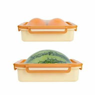 Detailed information about the product 2pc Large Reusable Fruit and Vegetable Protectors,Silicone Fruit Storage Box,Fresh Stretch Capsules For Food Saver Color Orange