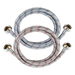 2Pcs 1.5 Meters Washing Machine Hoses, Hot and Cold Striped Water Supply Hoses with 3/4'' Standard Interface fit for ALL Washer. Available at Crazy Sales for $24.95
