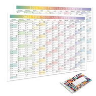 Detailed information about the product 2PCS 2026 74*52cm Wall Planner Large Wall Calendar Full Year Overview Stylish Yet Practical Design Perfect Gift Idea