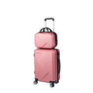 Detailed information about the product 2pcs 20Travel Luggage Set Rose Gold