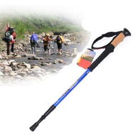 Detailed information about the product 2PCS 3-Section Carbon Cork Handle Alpenstock Blue