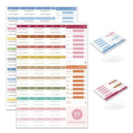 Detailed information about the product 2PCS 32x40cm 30 Day Fitness Plan Poster Set Stylish Yet Practical Design Creative And Simple Planning Schedule