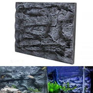 Detailed information about the product 2pcs 3D Foam Rock Aquarium Background Backdrop Tank Fish Reptile Marine