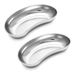 2Pcs 8inch Stainless Steel Kidney Tray, Kidney Shaped Emesis Basin, Dental Lab Instruments Surgical Trays, for Soiled Dressings, Medic Waster. Available at Crazy Sales for $17.95