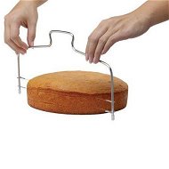 Detailed information about the product 2Pcs Baking Adjustable 2-Wire Layer Cake Cutter and Leveler, Stainless Steel,Silver