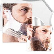 Detailed information about the product 2Pcs Beard Styling Comb and Template 2 in 1 Beard Shaper Transparent Beard Shaping Tool for Mens Beard Line Trimming