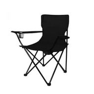 Detailed information about the product 2Pcs Camping Chairs Folding Arm Black