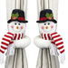 2Pcs Christmas Curtain Buckle Tieback, Snowman Curtain Tiebacks Holdback Fastener Buckle Clamp Window Decorations Home Holiday Decor 2025. Available at Crazy Sales for $24.95