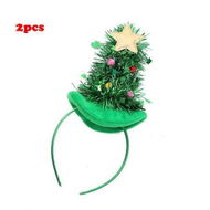 Detailed information about the product 2PCS Christmas Tree Headband Santa Headwear